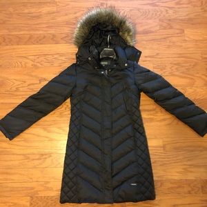 Kenneth Cole Reaction long down puffer coat